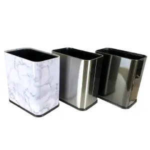 Papelera Acero Inoxidable 10L 12cm021