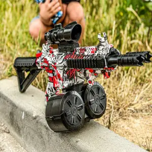 Pistola Doble Cabeza Con Balas Hidrogel