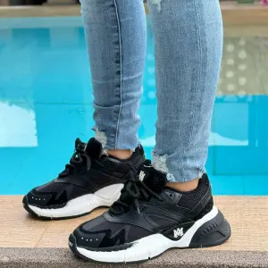 Tenis Amiri Full Negro Dama