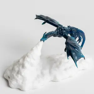 Lampara Dragon Hielo Luz Cálida