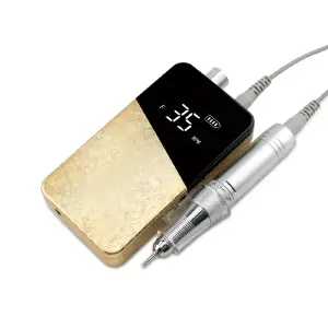 Pulidor Uñas Eléctrico Acrílico Dorado