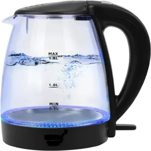 tetera de vidrio para agua