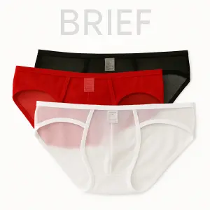 Bóxer Brief Transparente * 3 unidades