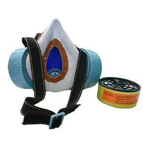 Máscara Antigases Con Dos Cartuchos