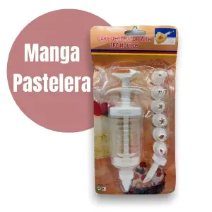 Manga Pastelera plastica con boquilas
