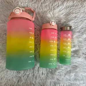 Trio Termo Botella Motivacional Stickers