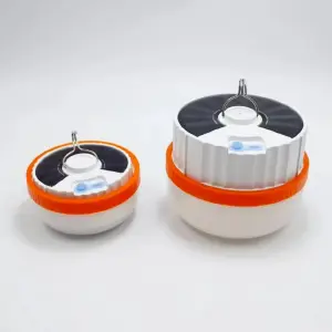 Bombillo recargable con panel solar