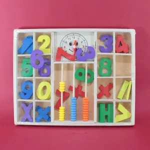 Encajable numérico en madera