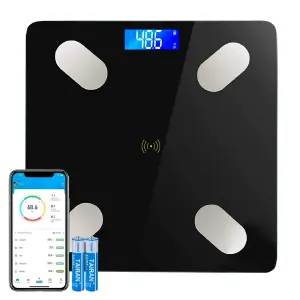 Bascula Vidrio 180kg Inteligente Bluetoo