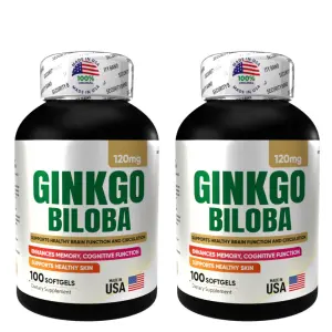 Ginkgo Biloba X 100 Softgels X 2