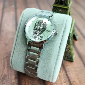 RELOJ QYQ ORIGINAL ACERO FRIDA KAHLO