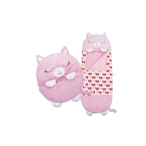 130CM HAPPY NAPPERS DORMIR-GATA ROSADA