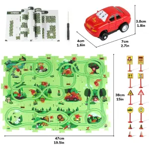 Pista De Rompecabezas Carrito 25 Pcs