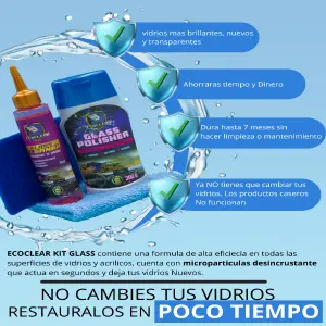 kit desmanchador de vidrios: Brillo Impecable para tus Cristales - kit desmanchador de vidrios