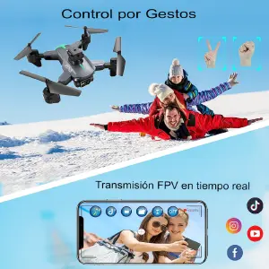 Drone Con Cámara Dual HD Sensor Ky605
