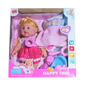 Muñeca Vestido Bebe Bacinilla Tetero
