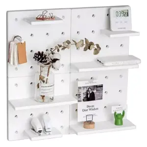 Repisa Plástica Flotante Ajustable X 1: ¡Organización y Estilo para tu Hogar! - Repisa Plástica Flotante Ajustable X 1