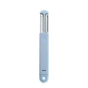 Cuchillo Pelador Rebanador 3 En 1 Azul