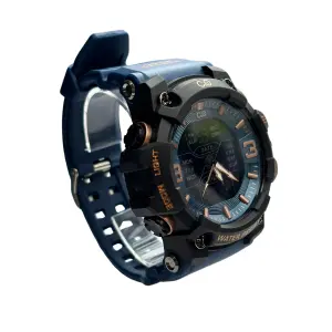 RELOJ C&Q  DOBLE HORA EN GOMA HOMBRE