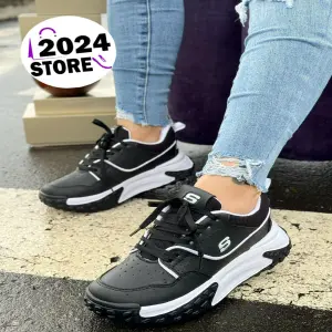 Nuevos Skecher Negro   dama Hrt