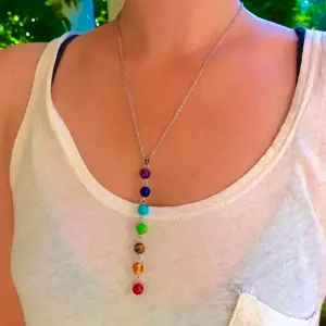 Collar Cuarzo 7 Siete Chakras Cadena