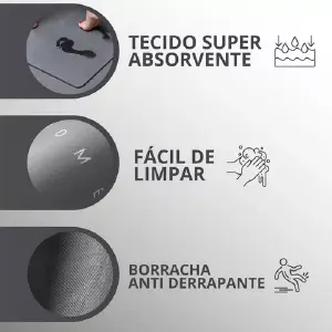 Tapete De Baño Absorbente Cuadrado
