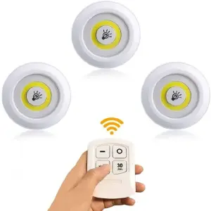 SET DE LUZ A CONTROL REMOTO X3