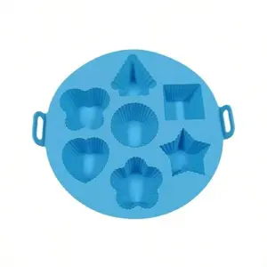 Molde Multiusos Silicona CupCake 7 Azul