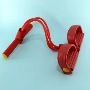 Banda expansora de pecho sentadilla ped