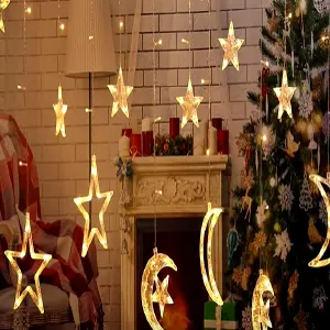 Luces navideñas Estrella luna