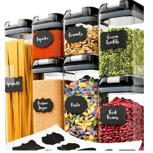 Set Organizador De Granos Alimentos x7