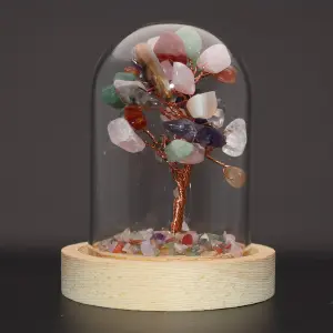 Árbol Cuarzo 7 Chakras Encapsulado Energ