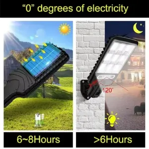 LAMPARA LED SOLAR EXTERIOR 72 COB CONTRO