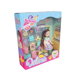 Muñeca Escuela Utiles Acces Juguete Inte