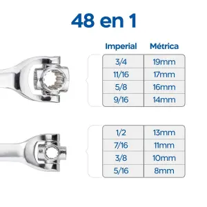 Llave multiusos universal 48 en 1