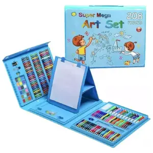 Kit Arte 208 Pcs Pinceles Pintura Dibujo