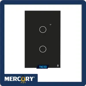 INTERRUPTOR DOBLE SMART HOME BLACK WIFI