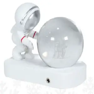Tq Esfera Iluminada Astronauta Arrodill