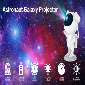 lampara proyector astronauta galaxy
