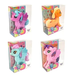 Unicornio Pony Coleccion Juguete X 4 Uni