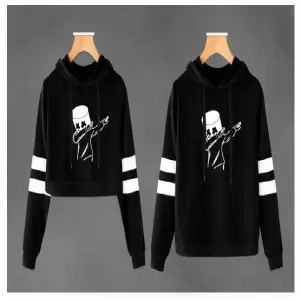 Buzos ,Hoodies Parejas marshmello Negro