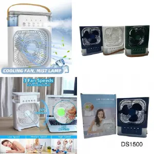 VENTILADOR CON LAMPARA Y PERFUME DS1500