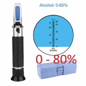 Refractometro Alcohol 0-80% Licores