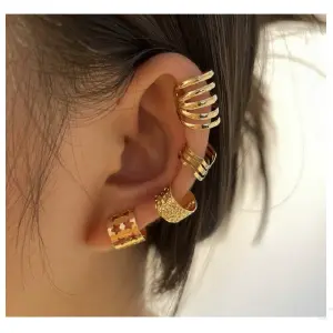 Aretes Ear Cuff Set 4 Piezas Ajustables