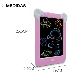 Tableta Magic Pad Conejo Dibujo Luz Led