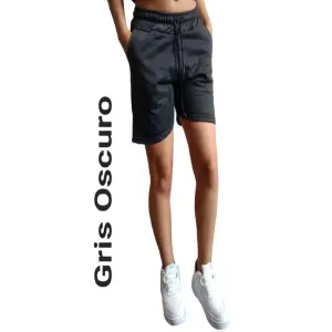 SHORT DAMA GRIS OSCURO