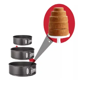 Moldes Pasteles Juego 3 Redondos