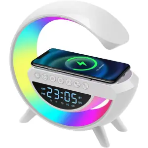 Parlante Lampara Inteligente G Reloj