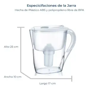 Jarra purificadora de agua 2,6 litros