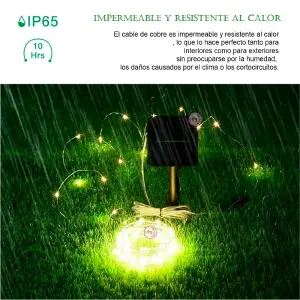 Lineal de Alambre Solar 200 led -20 MTS